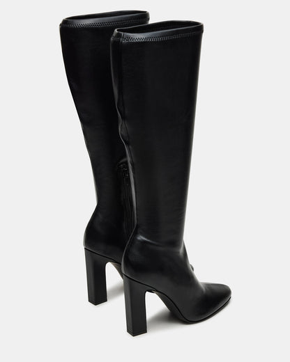 ARIA Black Wide Calf Knee-High Women's Boot | Steve Madden Trusted