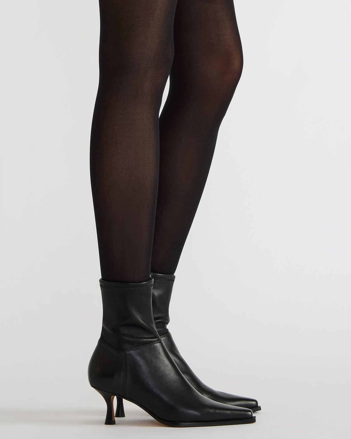STASIA Black Pointed-Toe Kitten Heel Women's Ankle Boot | Steve Madden Best Seller