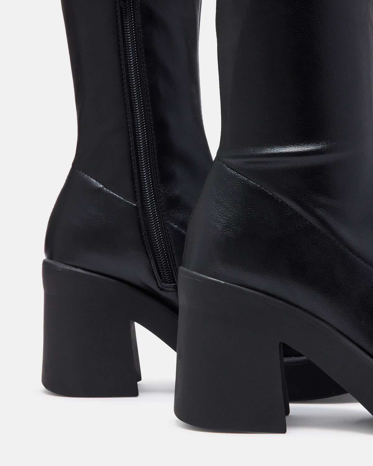 KLAYTON Black Platform Ankle Boot | Women's Booties | Steve Madden Special Offer