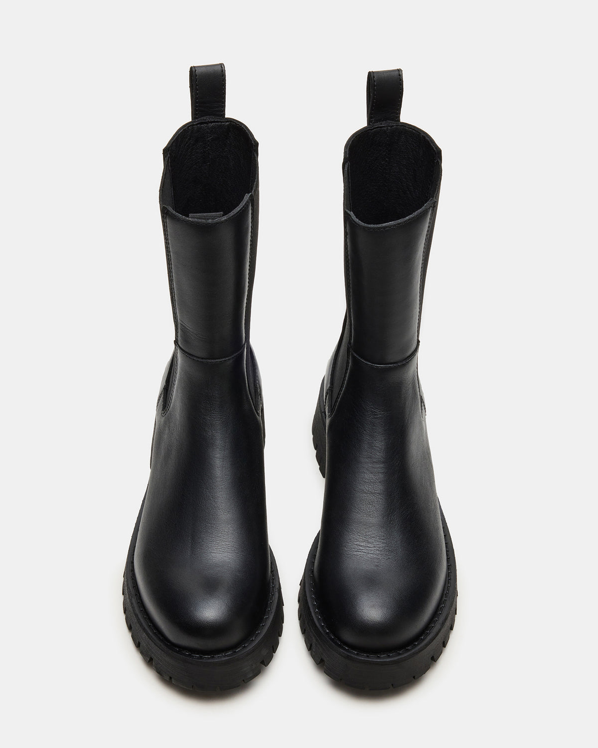 LOWA Black Leather Lug Chelsea Platform Women's Ankle Boot | Steve Madden Latest