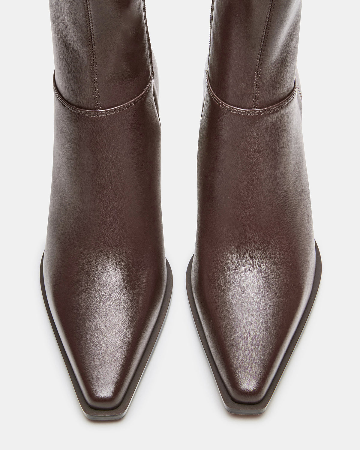 STASIA Brown Pointed-Toe Kitten Heel Women's Ankle Boot | Steve Madden Hot Sale