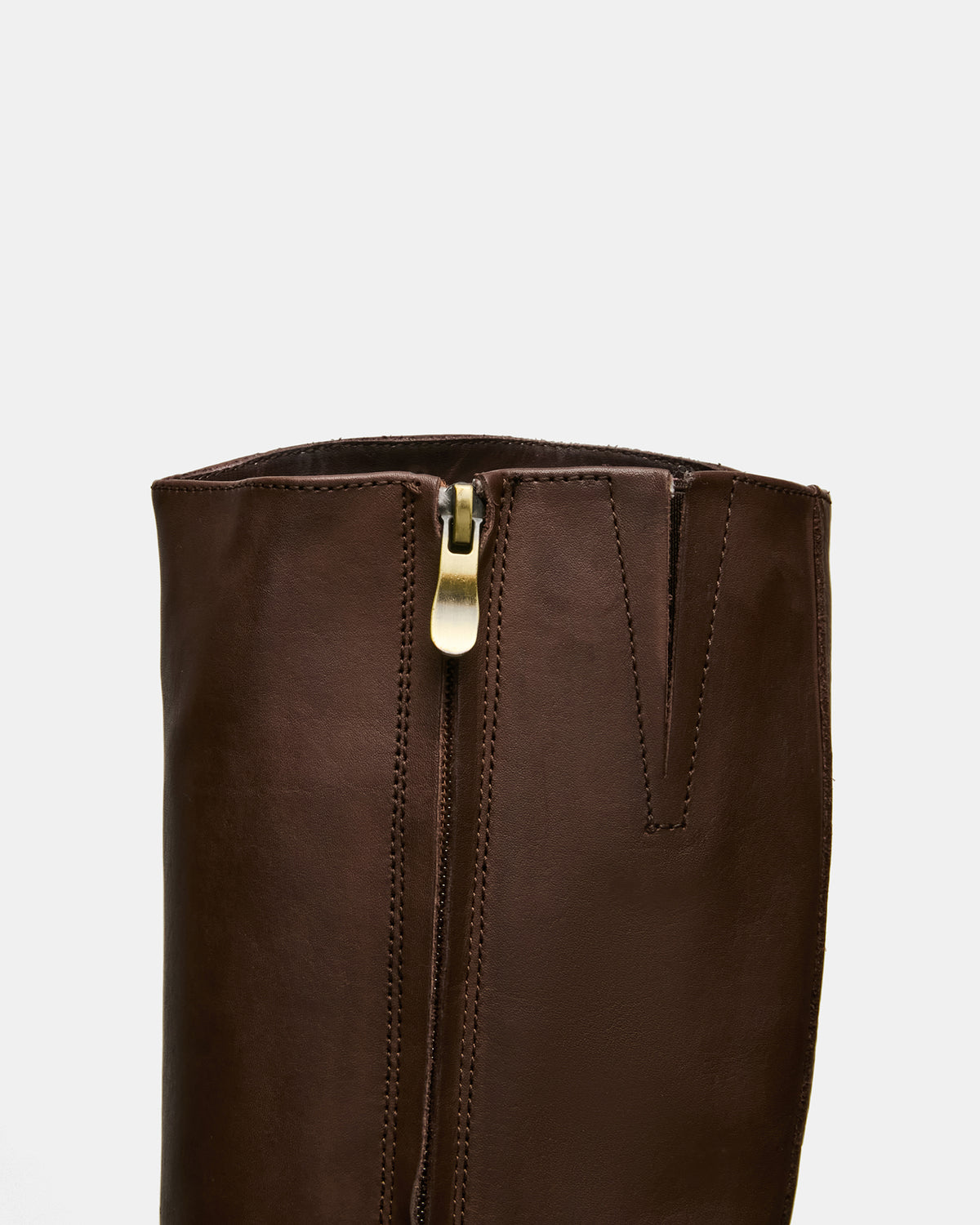 BELMONT Brown Leather Knee-High Women's Riding Boot | Steve Madden Trusted