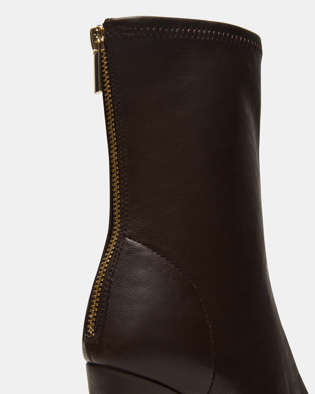 KHELAN Brown Square-Toe Heeled Women's Ankle Boot | Steve Madden Best Price