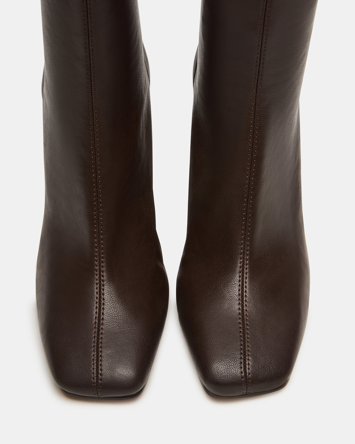 KHELAN Brown Square-Toe Heeled Women's Ankle Boot | Steve Madden Best Price