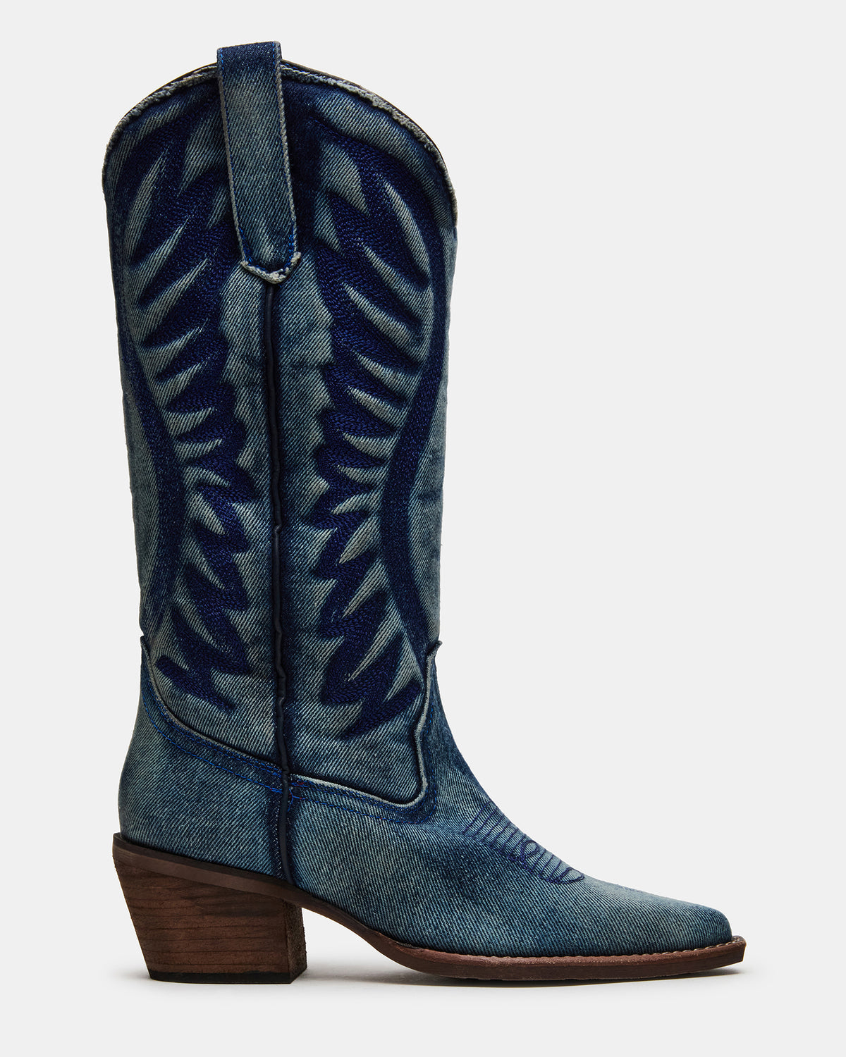 ALBANY Denim Fabric Pointed-Toe Women's Western Boot | Steve Madden Hot Sale