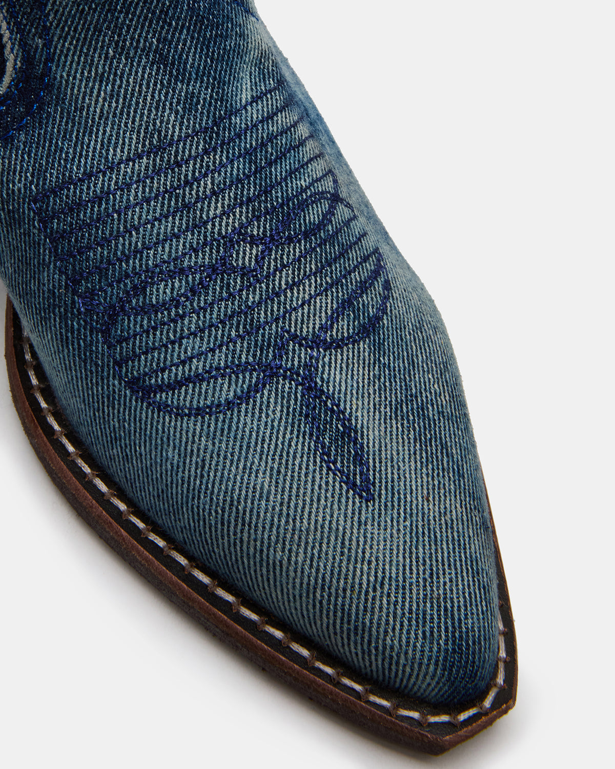 ALBANY Denim Fabric Pointed-Toe Women's Western Boot | Steve Madden Hot Sale