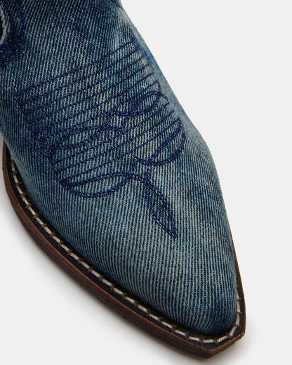 ALBANY Denim Fabric Pointed-Toe Women's Western Boot | Steve Madden Hot Sale