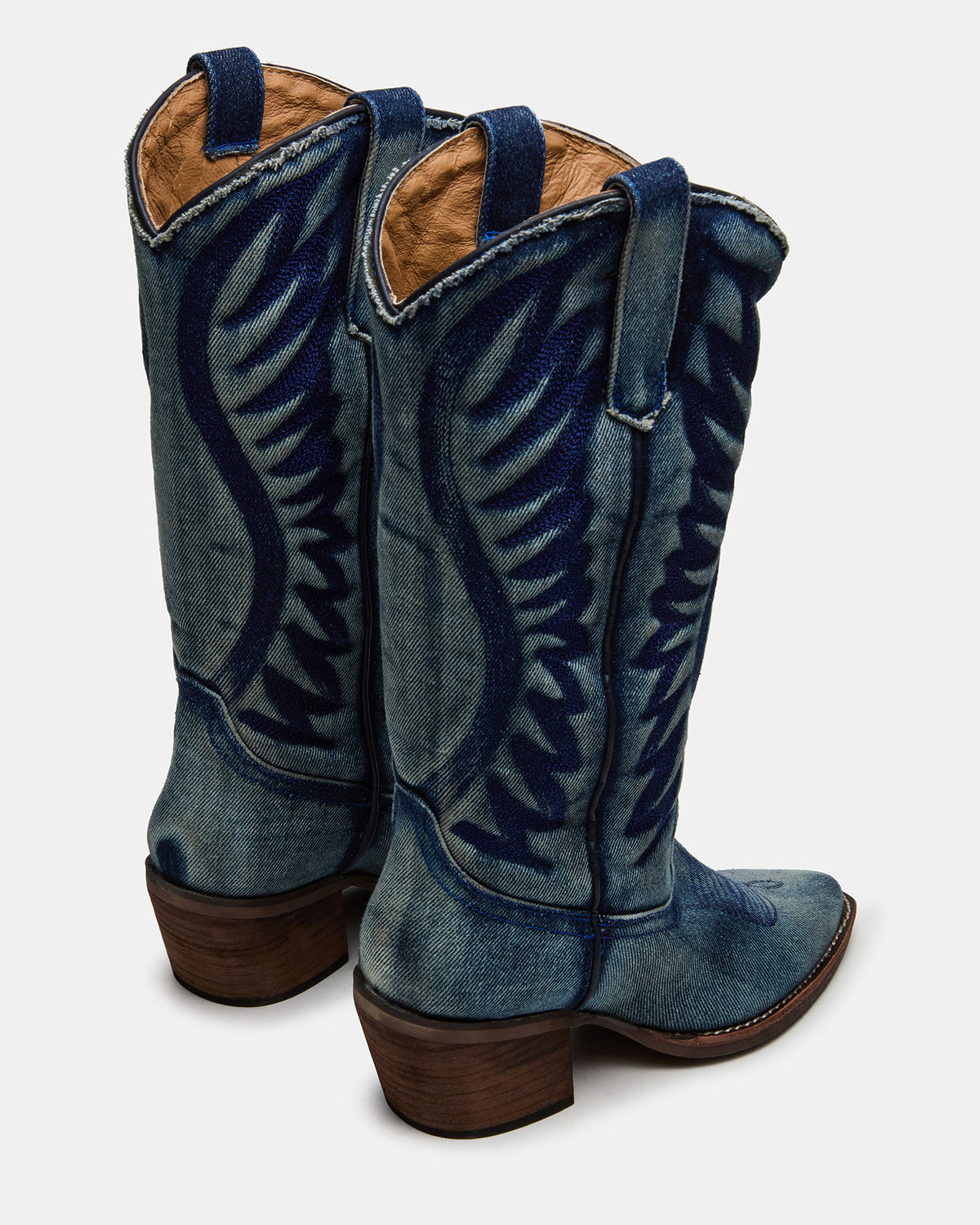 ALBANY Denim Fabric Pointed-Toe Women's Western Boot | Steve Madden Hot Sale
