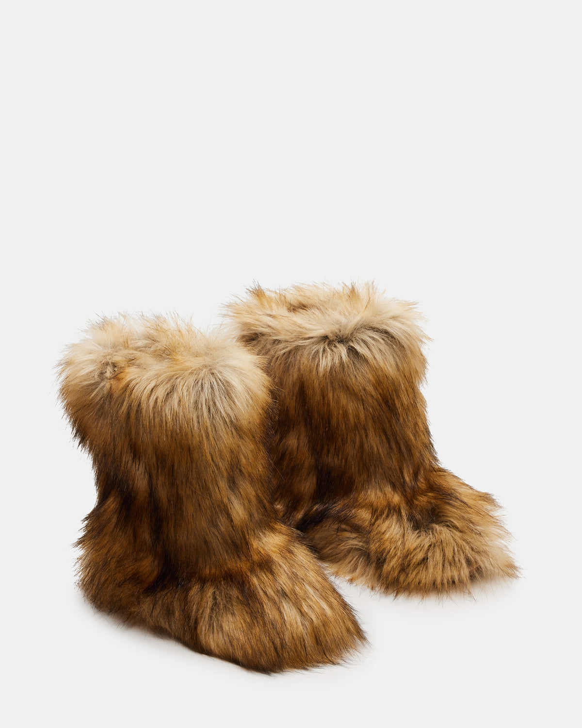 BEASTIE Tan Multi Women's Faux Fur Bootie | Steve Madden Signature