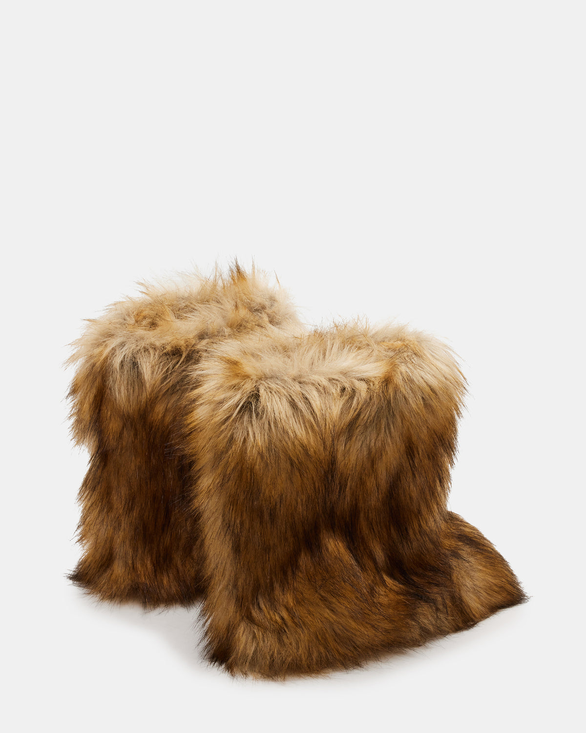 BEASTIE Tan Multi Women's Faux Fur Bootie | Steve Madden Signature