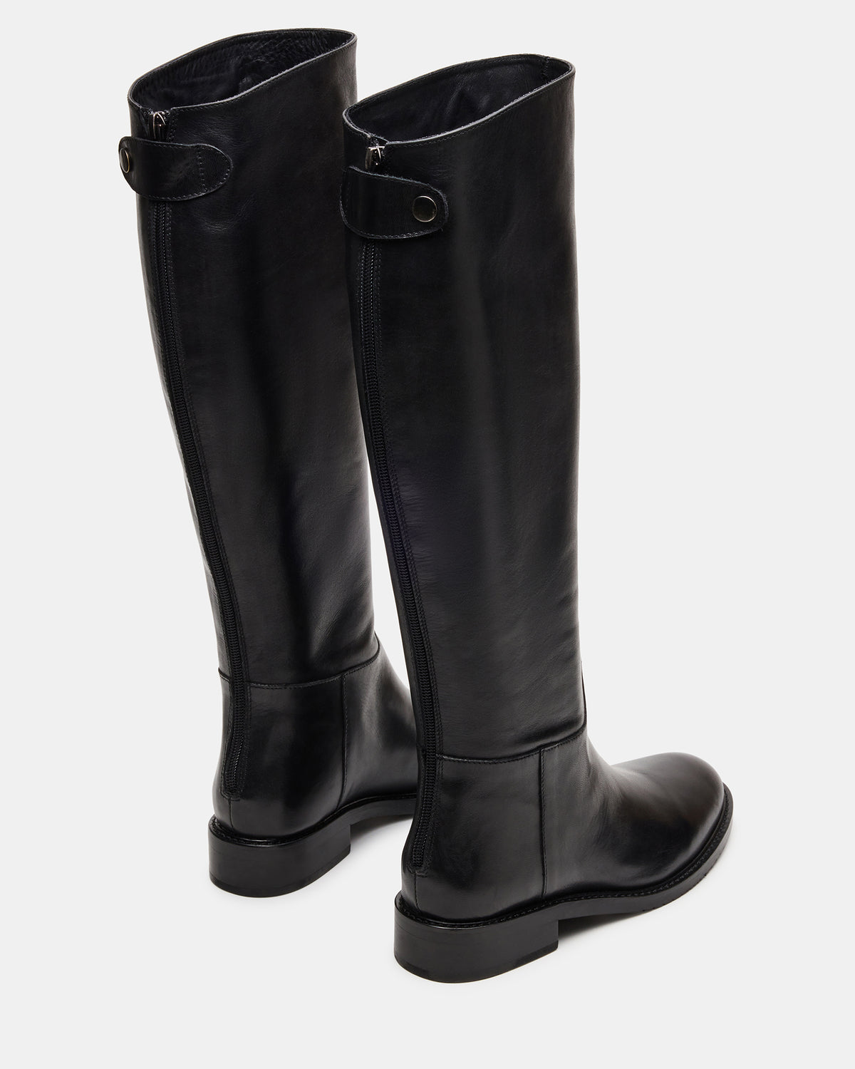 BEREN Black Leather Knee-High Women's Riding Boot | Steve Madden Hot Sale