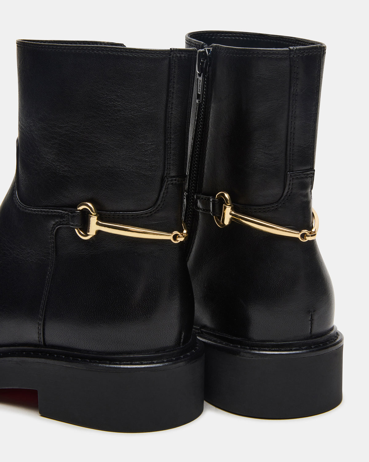 DIABLO Black Leather Women's Ankle Boot | Steve Madden Exclusive