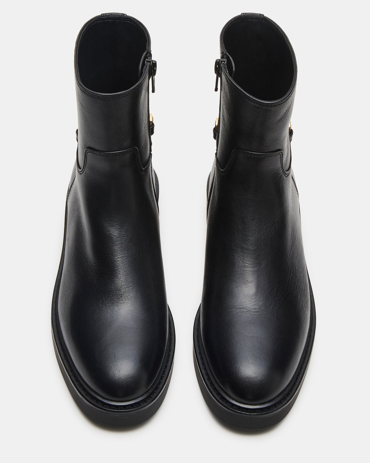 DIABLO Black Leather Women's Ankle Boot | Steve Madden Exclusive