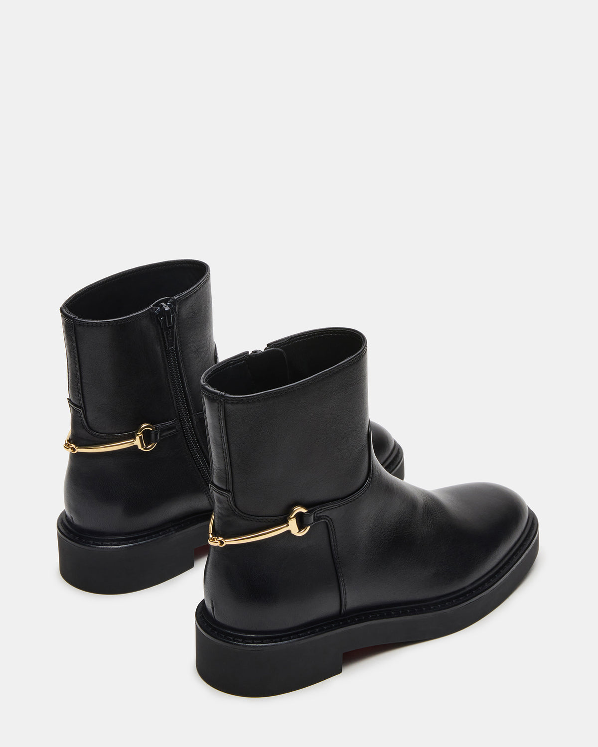 DIABLO Black Leather Women's Ankle Boot | Steve Madden Exclusive