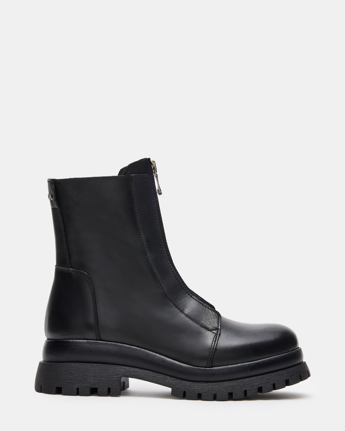 MILTON Black Leather Moto Women's Ankle Boot | Steve Madden Best Seller