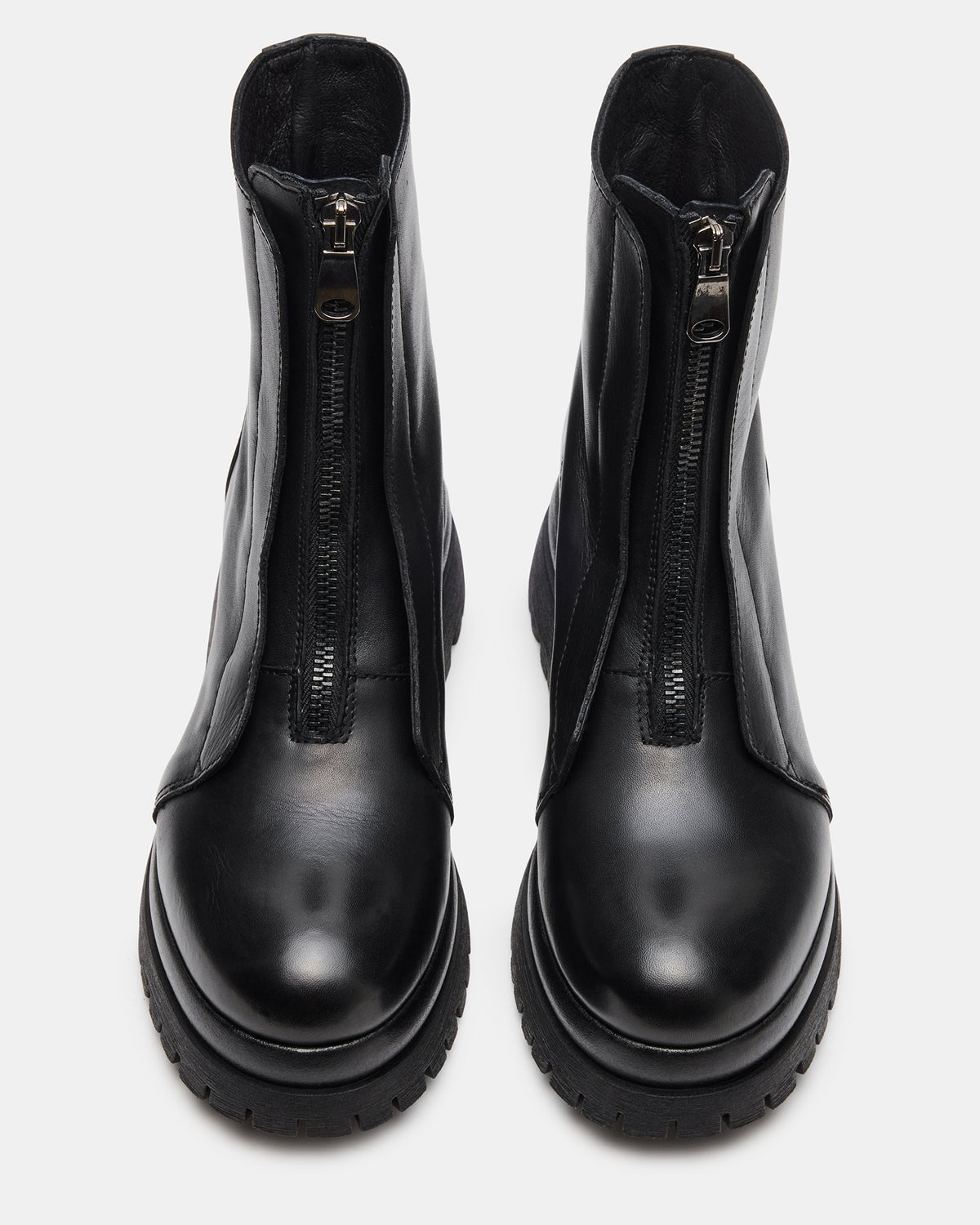 MILTON Black Leather Moto Women's Ankle Boot | Steve Madden Best Seller