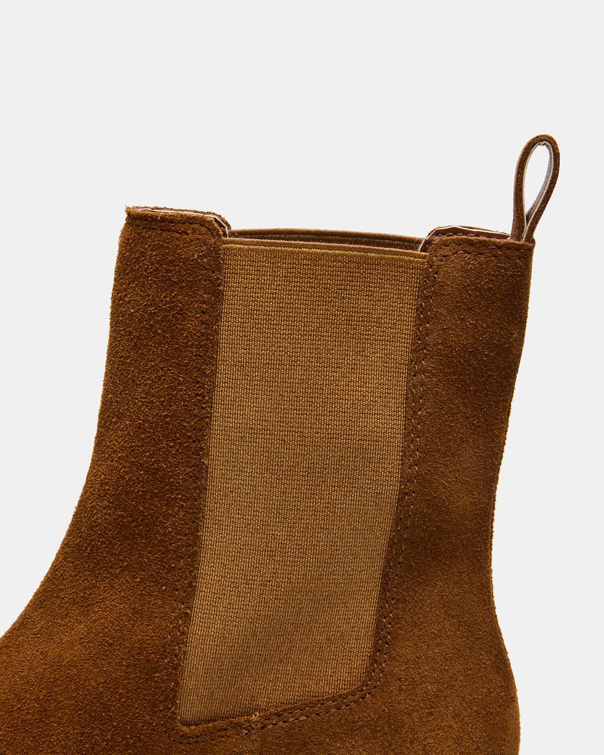 KAPLAN Camel Suede Chelsea Block Heel Women's Ankle Boot | Steve Madden Trusted