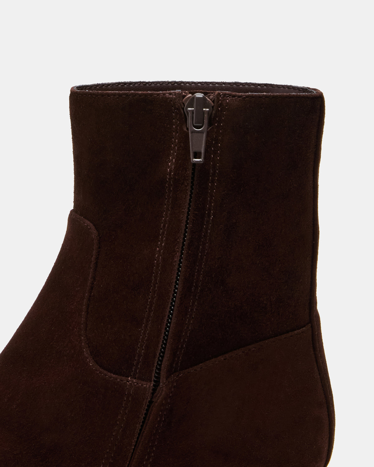 DEFINE Brown Suede Square-Toe Women's Ankle Boot | Steve Madden Sale