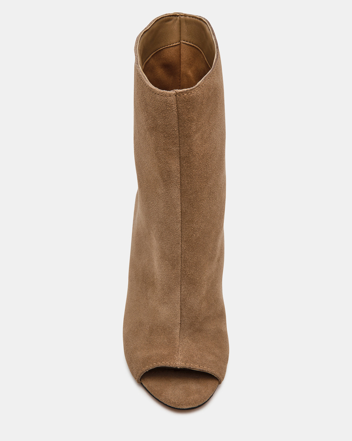 RYLIX Taupe Suede Wedge Peep-Toe Women's Ankle Boot | Steve Madden Top Pick