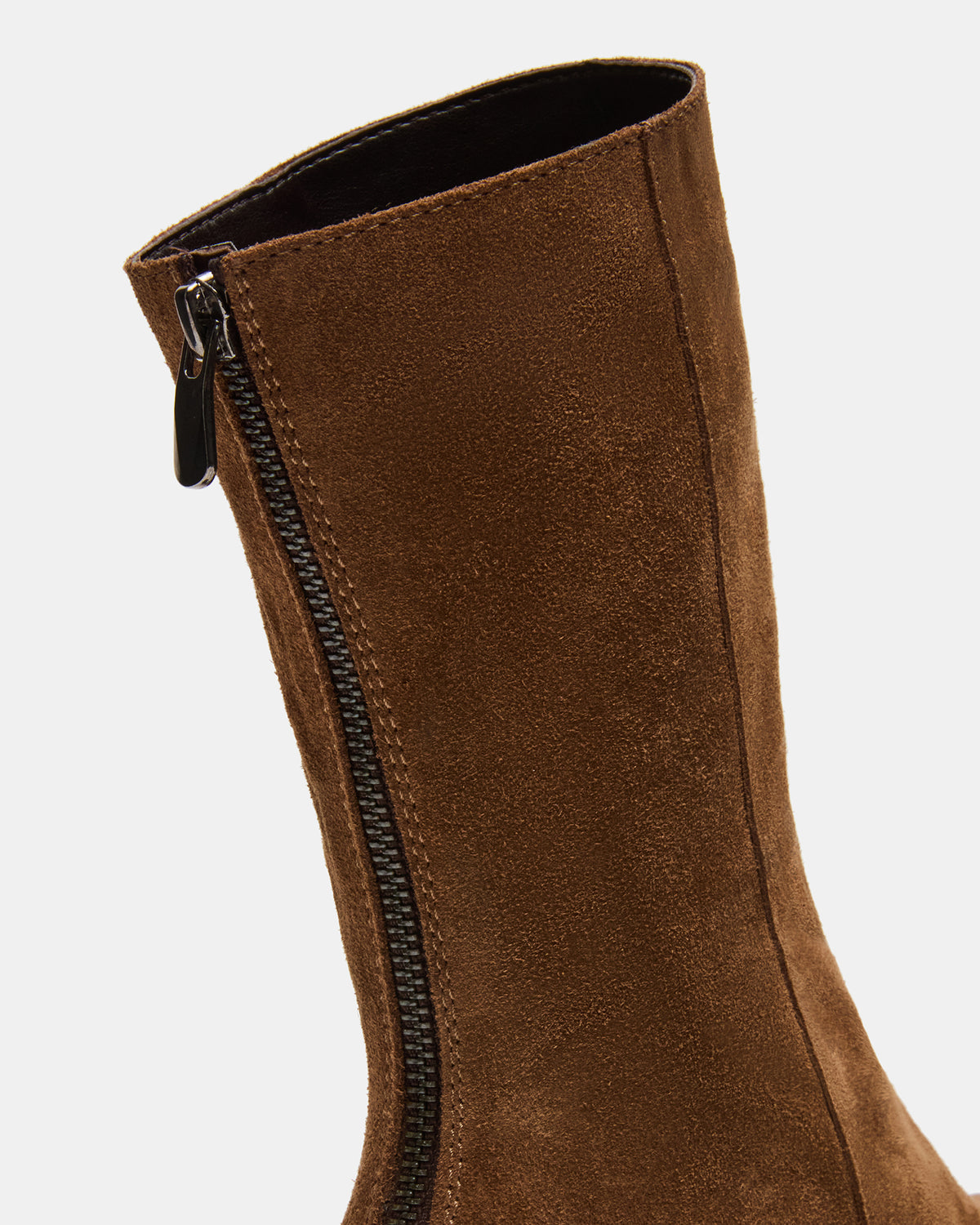 LAMI Dark Taupe Suede Lug Sole Women's Ankle Boot | Steve Madden Essential