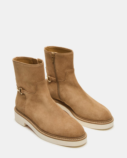DIABLO Taupe Suede Women's Ankle Boot | Steve Madden Exclusive