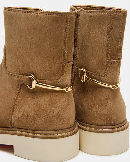 DIABLO Taupe Suede Women's Ankle Boot | Steve Madden Exclusive