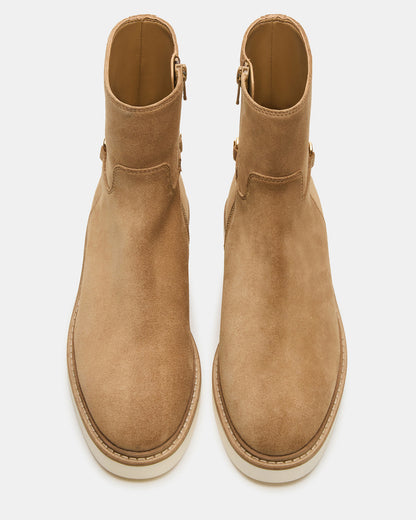 DIABLO Taupe Suede Women's Ankle Boot | Steve Madden Exclusive