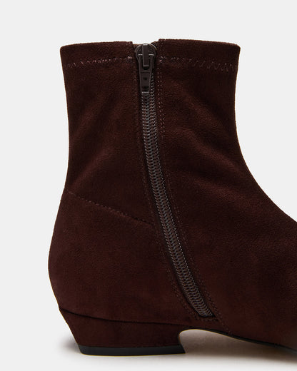 FINCH Brown Round Toe Women's Ankle Boot | Steve Madden Value