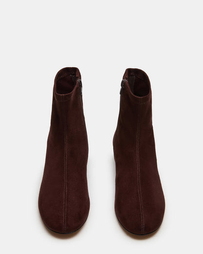 FINCH Brown Round Toe Women's Ankle Boot | Steve Madden Value