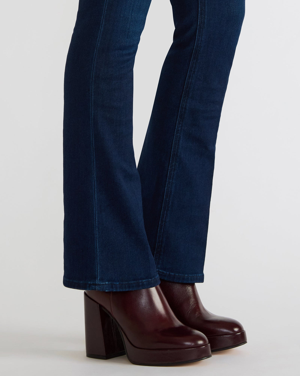 TYRA Burgundy Leather Platform Block Heel Women's Ankle Boot | Steve Madden Signature