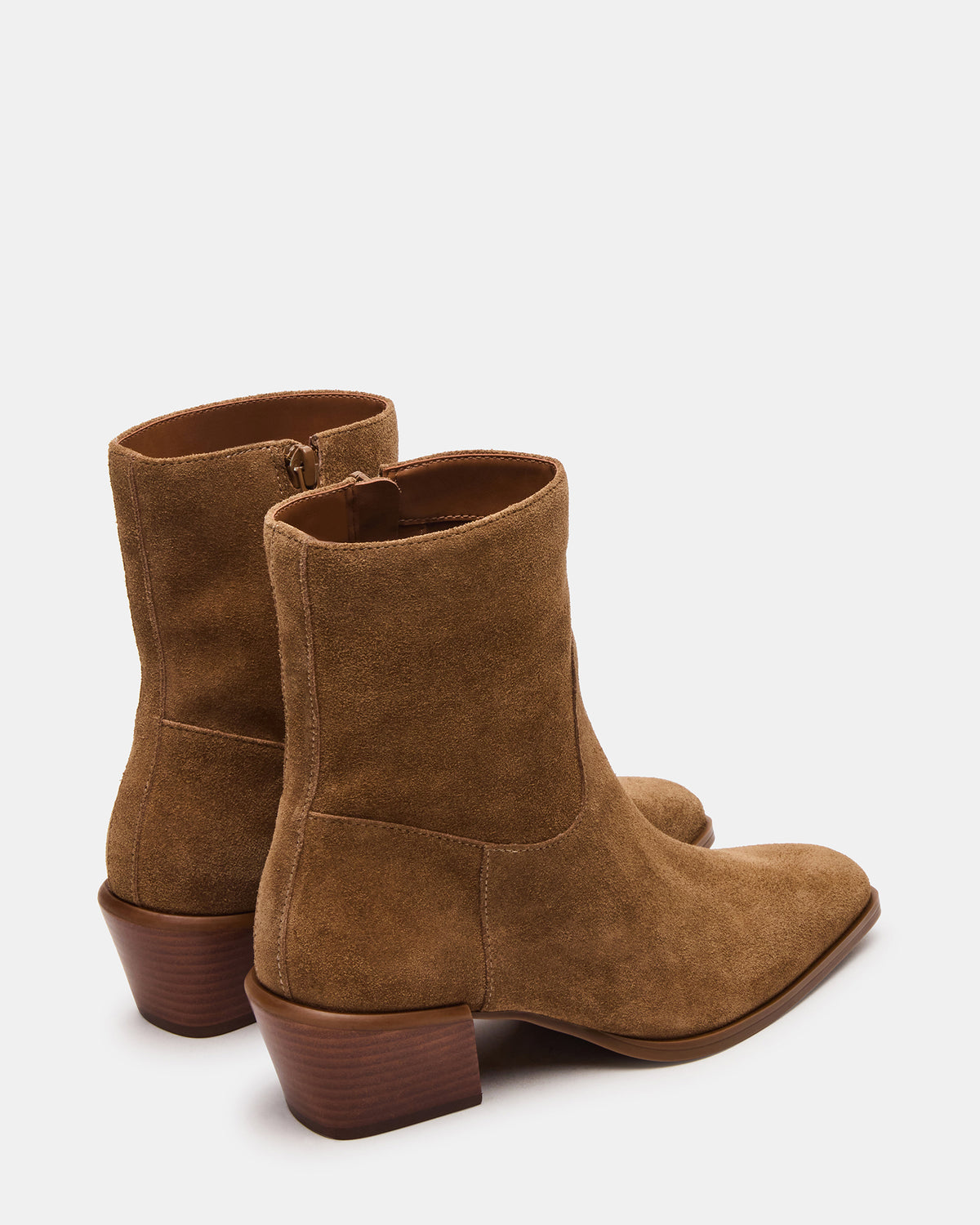 DANEY Taupe Suede Square-Toe Women's Ankle Boot | Steve Madden Exclusive