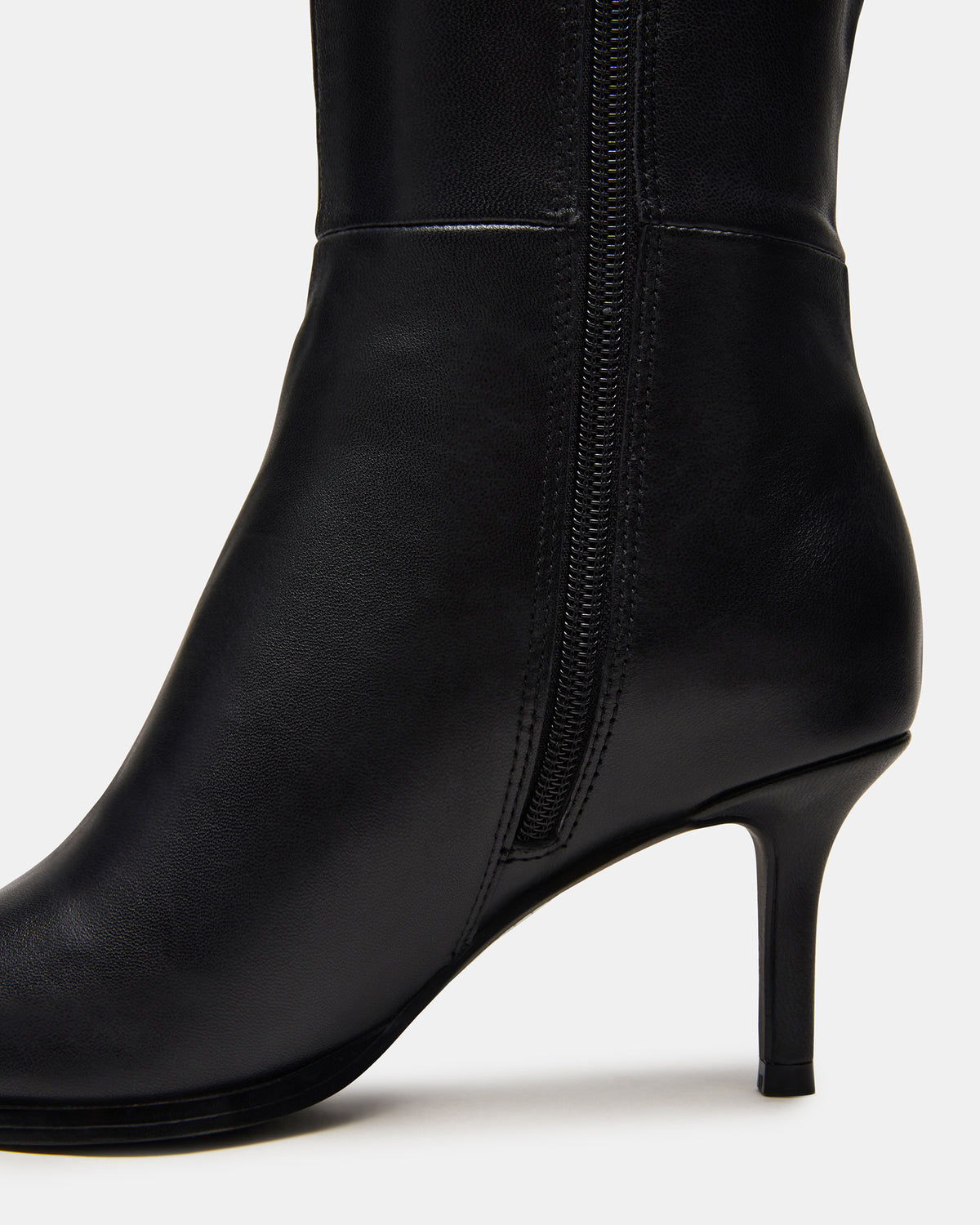 LINGO Black Leather Pointed-Toe Knee-High Women's Boot | Steve Madden Popular