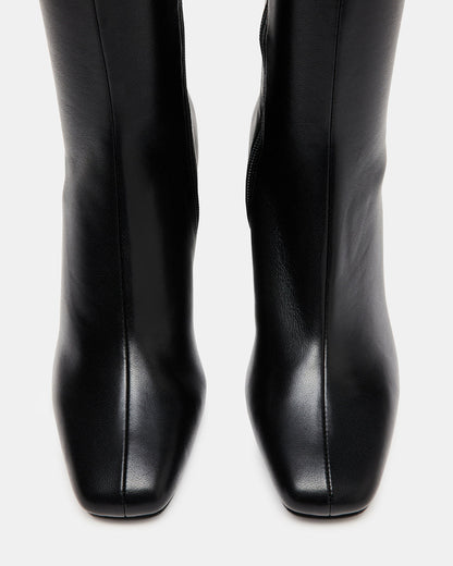 HOLLY Black Women's Knee-High Square-Toe Boot | Steve Madden Special Offer