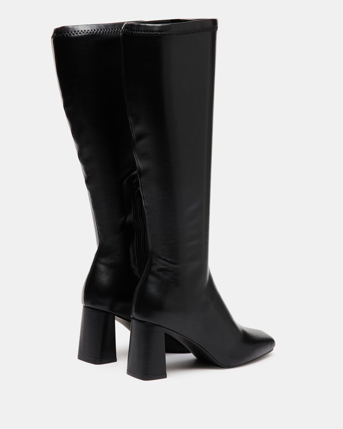 HOLLY Black Women's Knee-High Square-Toe Boot | Steve Madden Special Offer