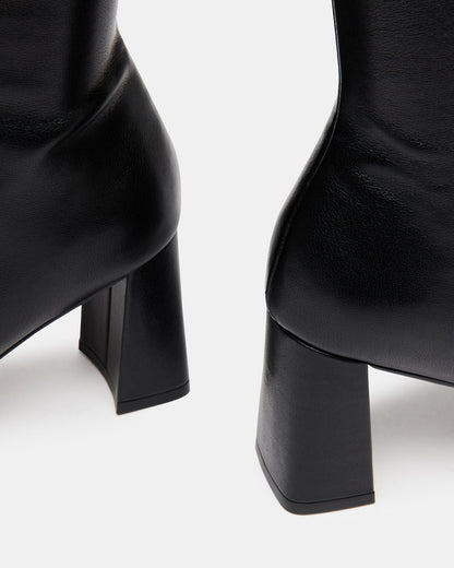 HOLLY Black Women's Knee-High Square-Toe Boot | Steve Madden Special Offer