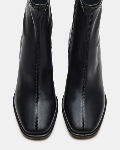 PAMMY Black Square-Toe Block Heel Women's Ankle Boot | Steve Madden Smart Buy