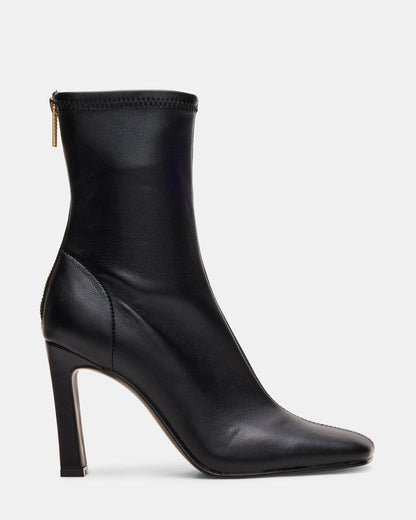 KHELAN Black Square-Toe Heeled Women's Ankle Boot | Steve Madden Signature