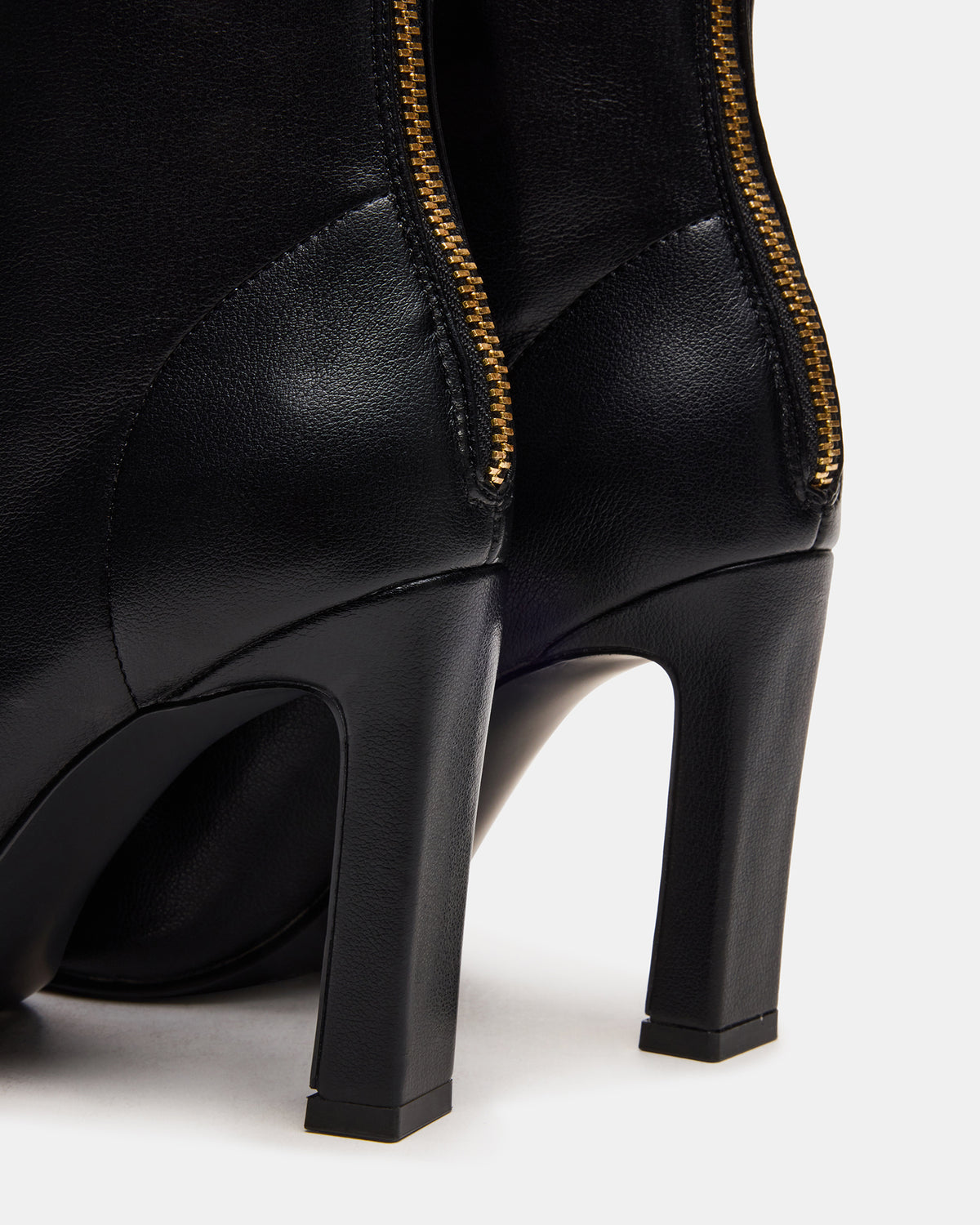 KHELAN Black Square-Toe Heeled Women's Ankle Boot | Steve Madden Signature