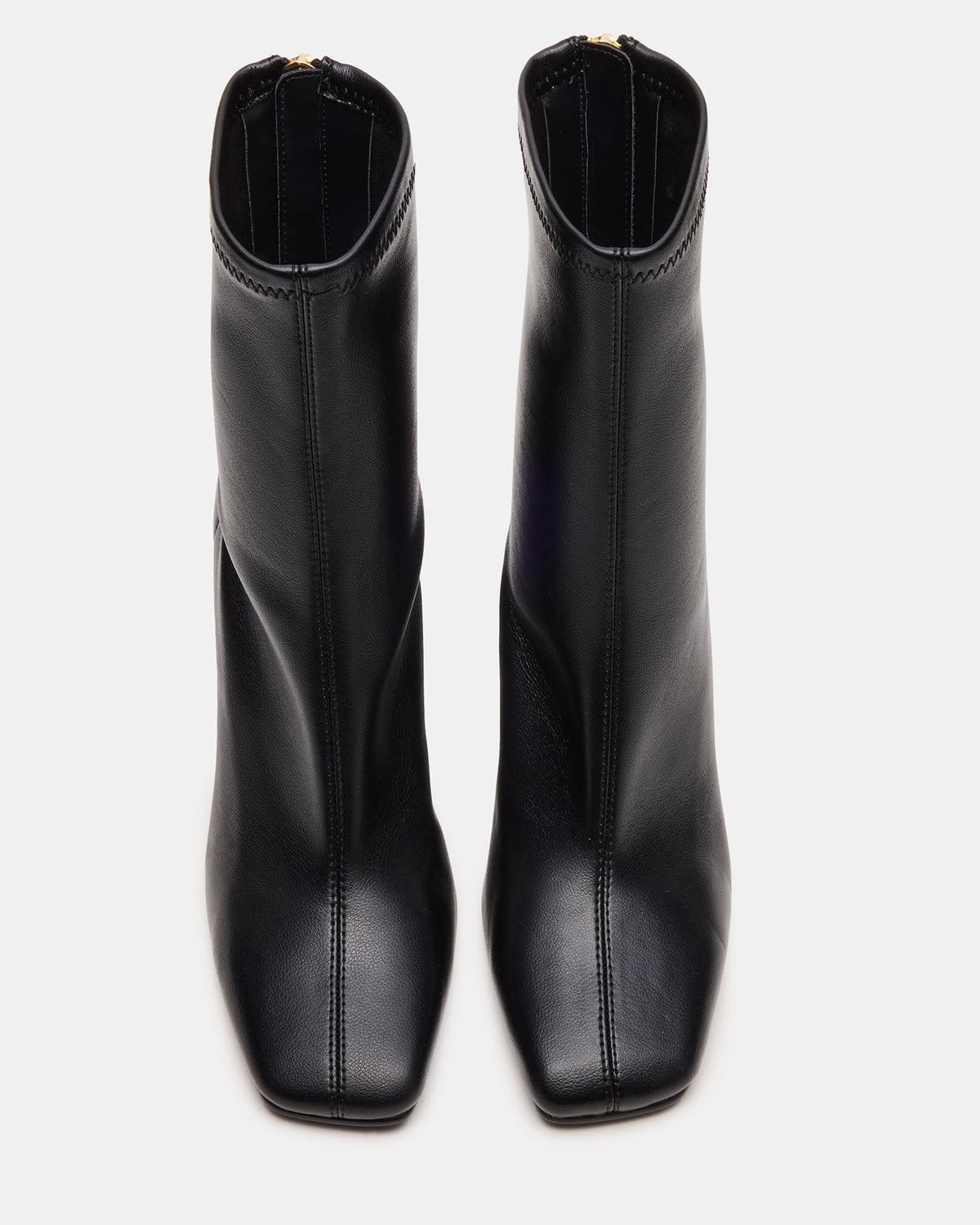 KHELAN Black Square-Toe Heeled Women's Ankle Boot | Steve Madden Signature