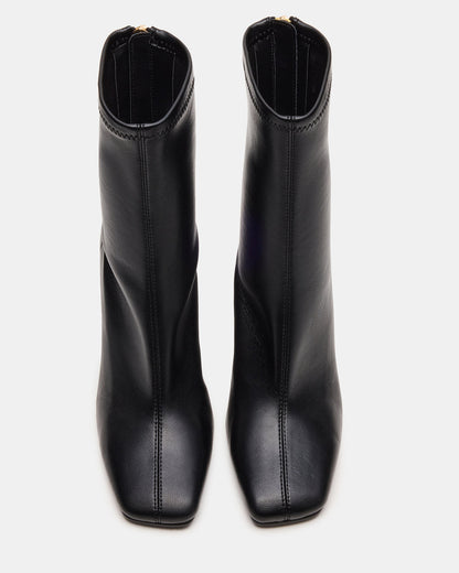 KHELAN Black Square-Toe Heeled Women's Ankle Boot | Steve Madden Signature