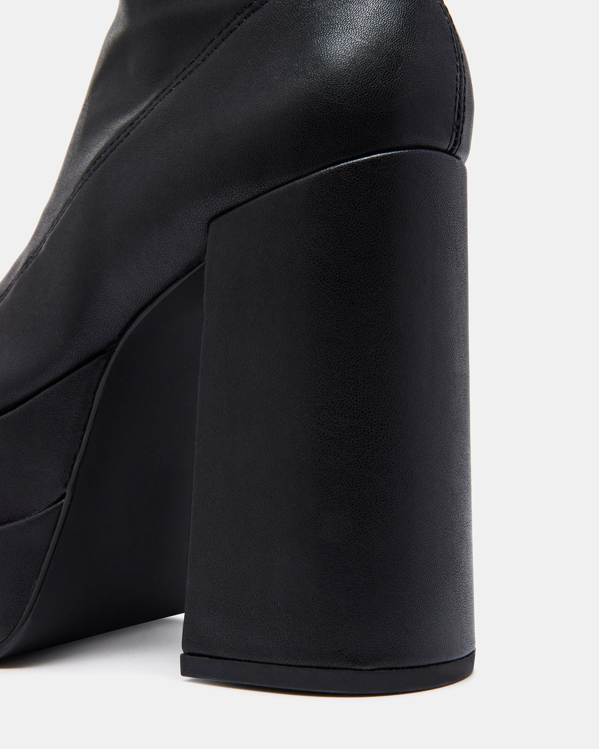 CYPRESS Black Women's Platform Vegan Leather Boots | Steve Madden New
