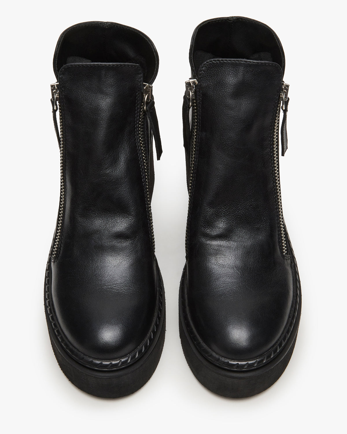 DRIFT Black Leather Platform Moto Women's Ankle Boot | Steve Madden Latest