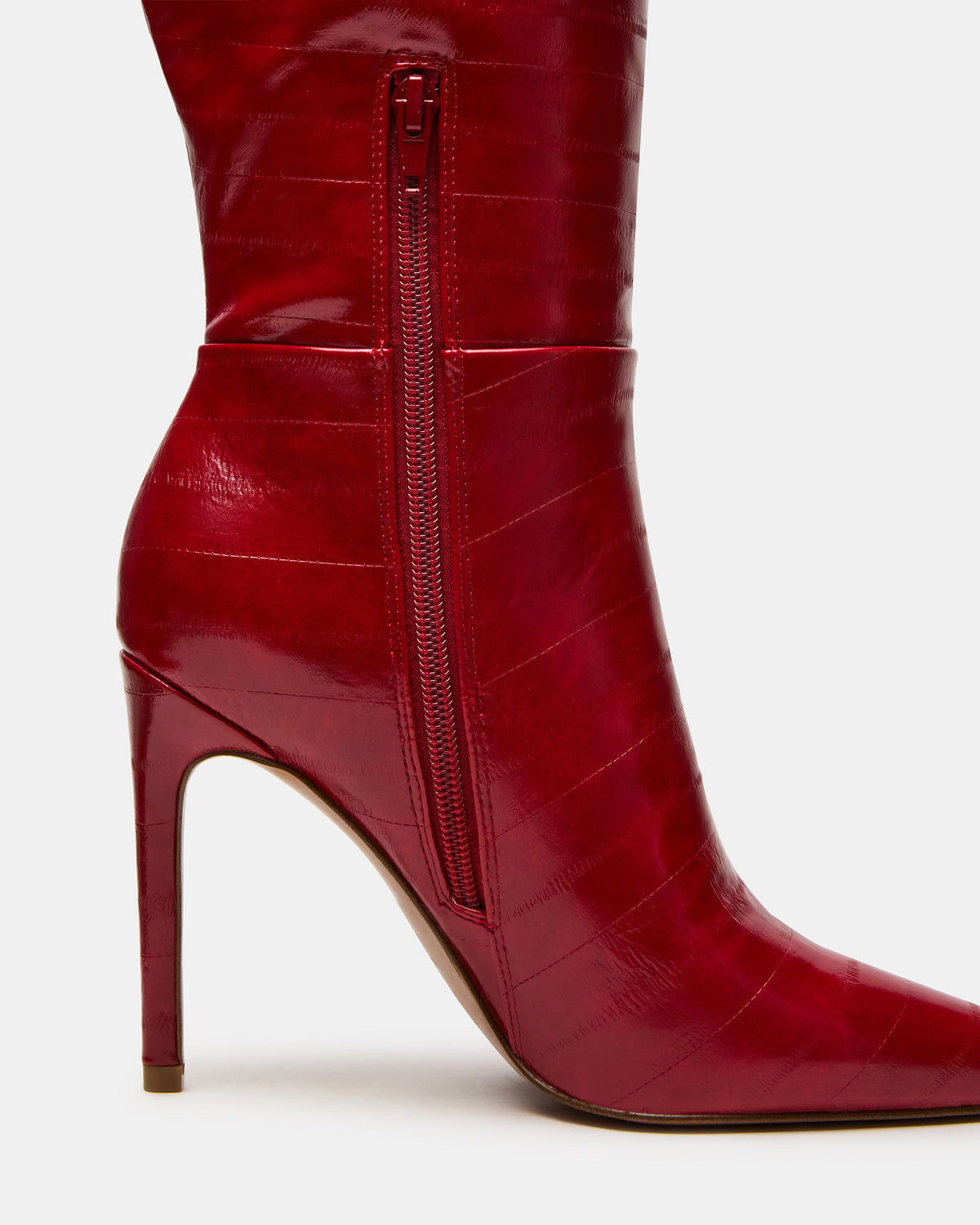NITRO Red Eel Pointed-Toe Stiletto Heel Knee-High Women's Boots | Steve Madden Hot Sale