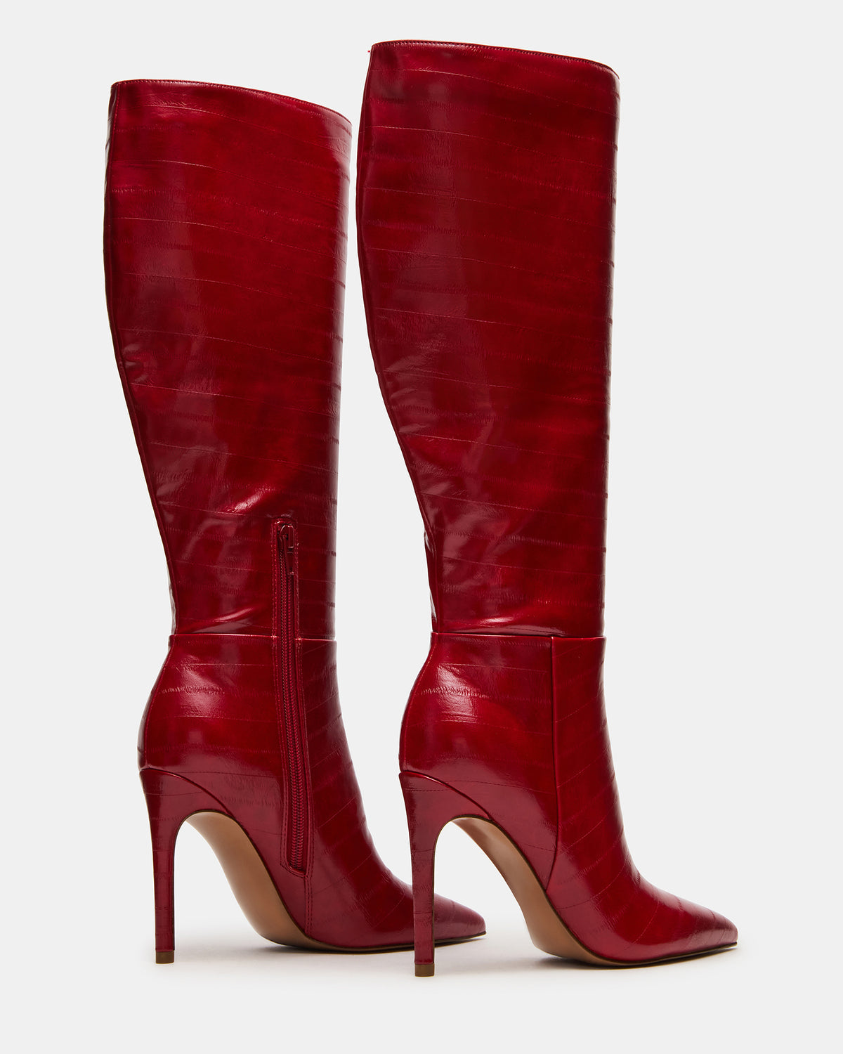 NITRO Red Eel Pointed-Toe Stiletto Heel Knee-High Women's Boots | Steve Madden Hot Sale
