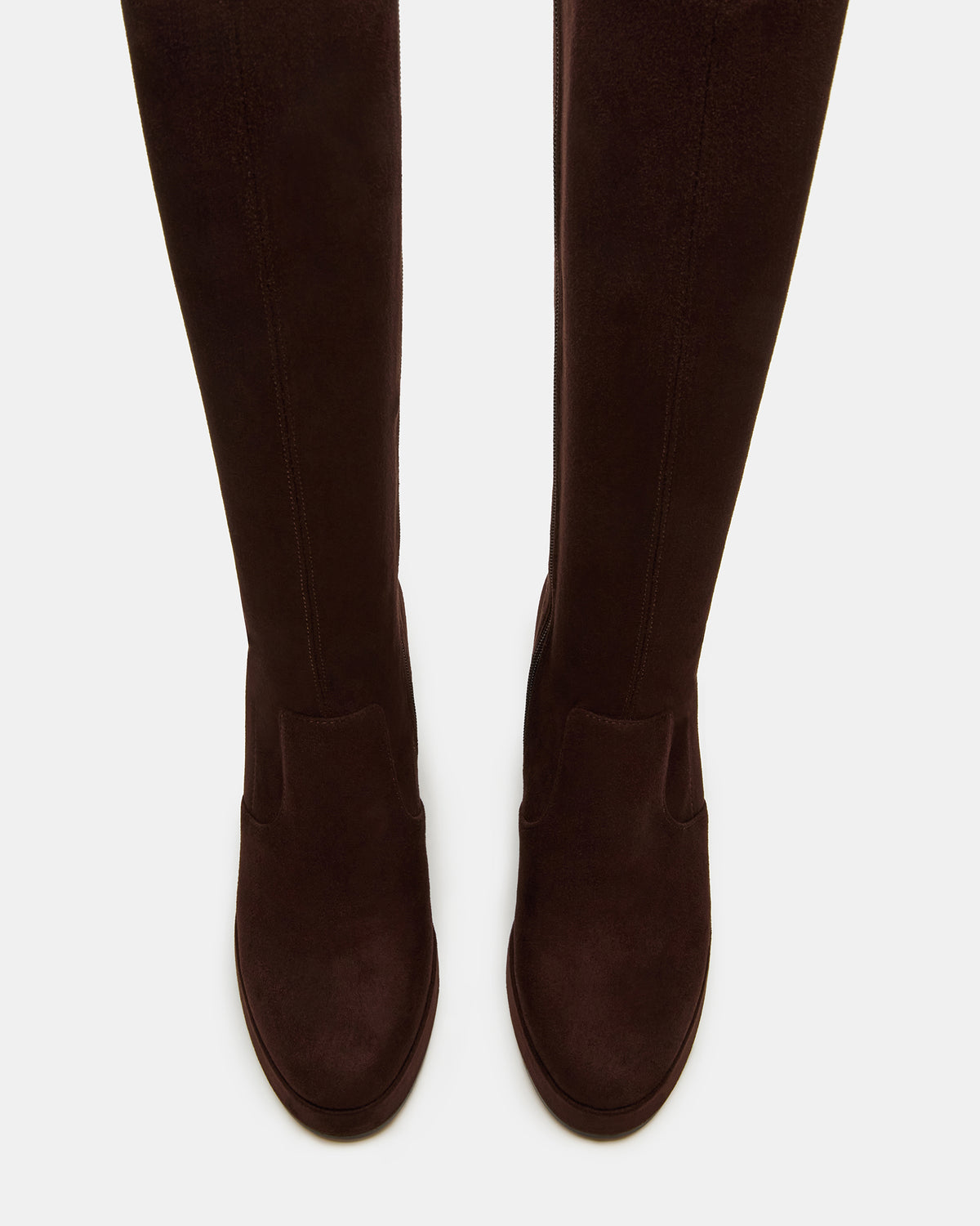 TWAIN Brown Knee-High Block Heel Women's Boot | Steve Madden Special Offer