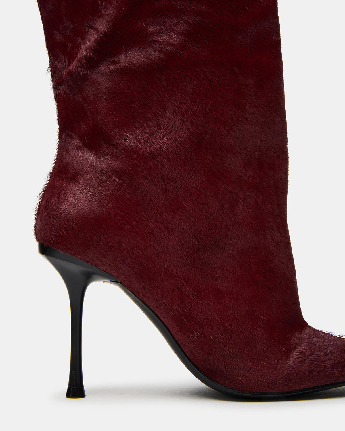 ALLURING Red Over-The-Knee Square-Toe Heeled Women's Boot | Steve Madden Best Seller
