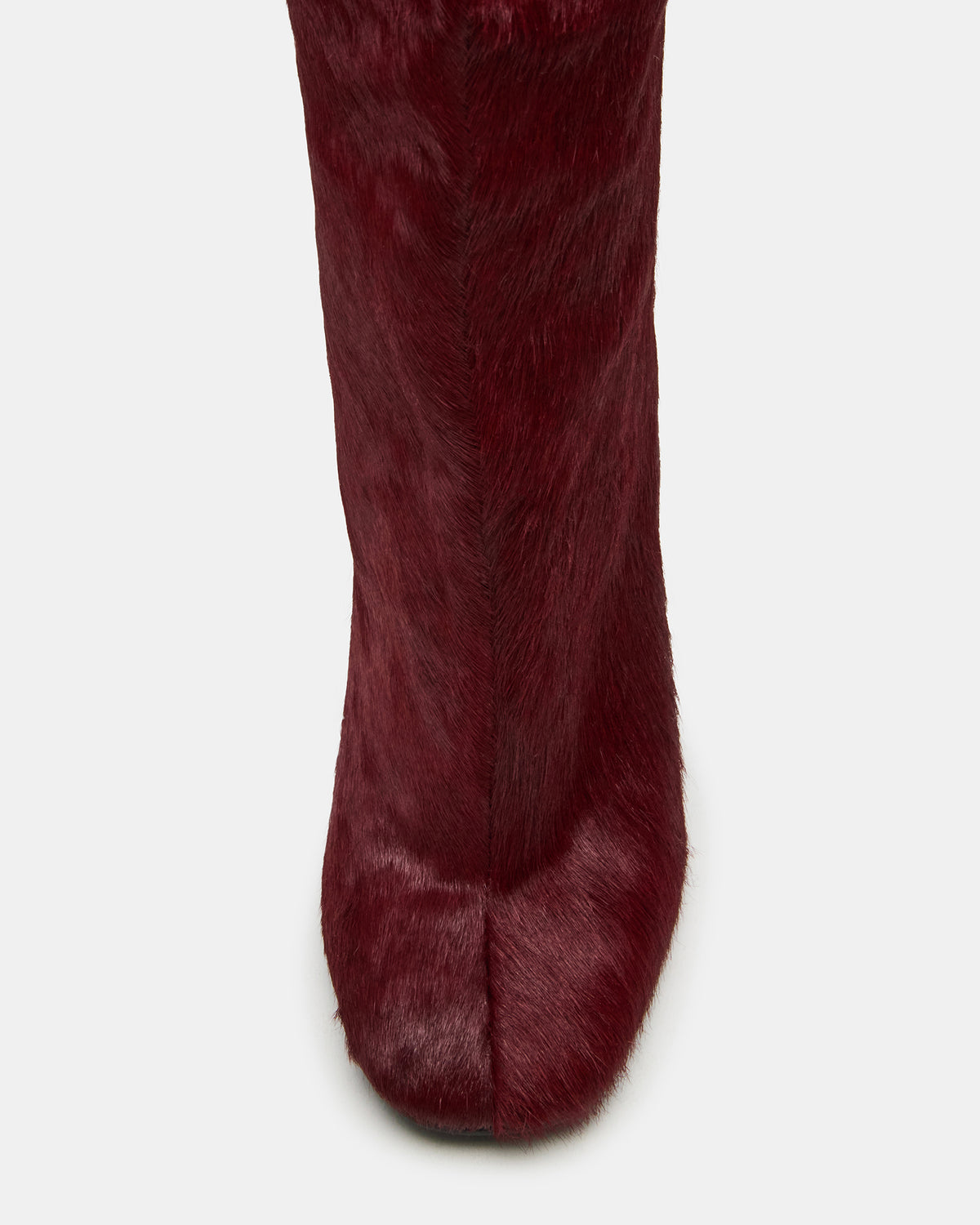 ALLURING Red Over-The-Knee Square-Toe Heeled Women's Boot | Steve Madden Best Seller