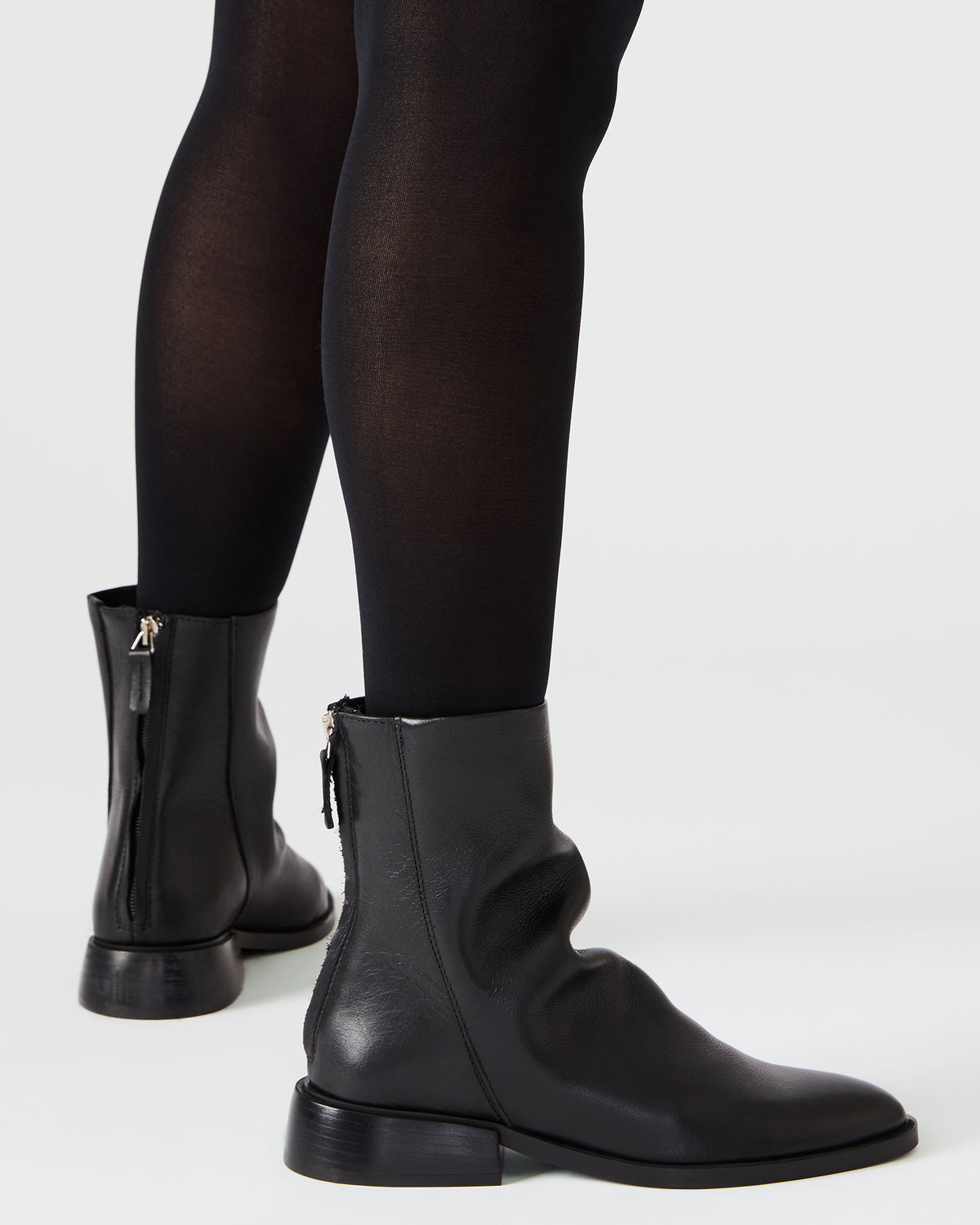 NEXIE Black Leather Women's Pointed-Toe Ankle Boot | Steve Madden Special Offer