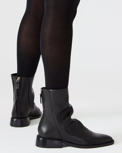 NEXIE Black Leather Women's Pointed-Toe Ankle Boot | Steve Madden Special Offer