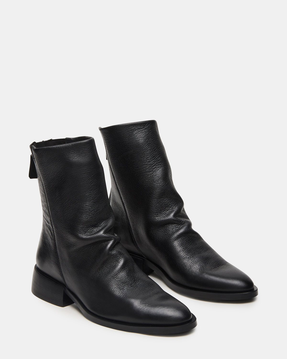 NEXIE Black Leather Women's Pointed-Toe Ankle Boot | Steve Madden Special Offer